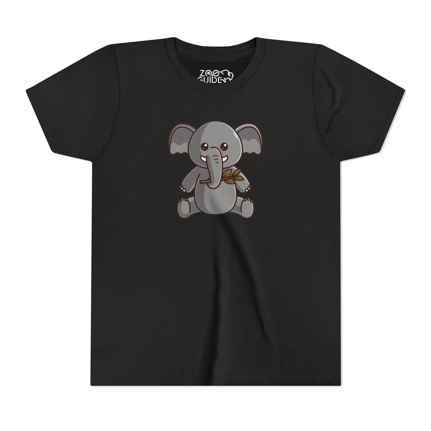 African Elephant Kawaii Style Youth Tee Shirt by Zoo Guide™