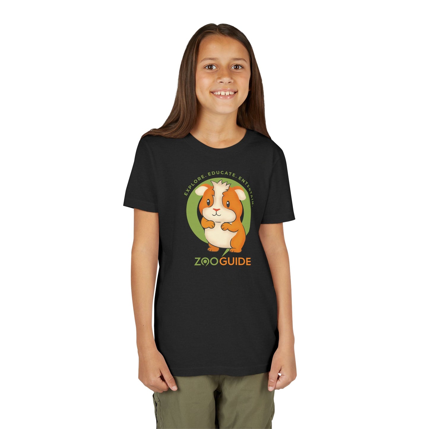 Guinea Pig Standing in Zoo Guide™ Waypoint Icon Youth Tee Shirt by Zoo Guide™