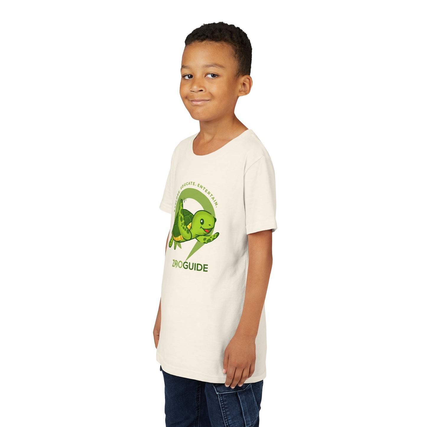 Sea Turtle in Zoo Guide™ Waypoint Icon Youth Tee Shirt by Zoo Guide™