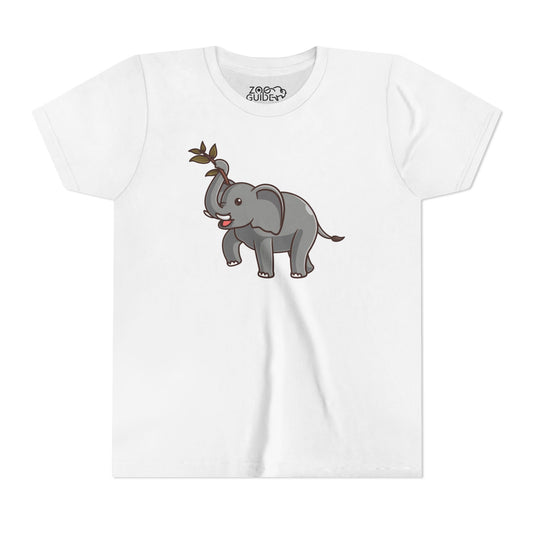 African Elephant Kawaii Style Youth Tee Shirt by Zoo Guide™