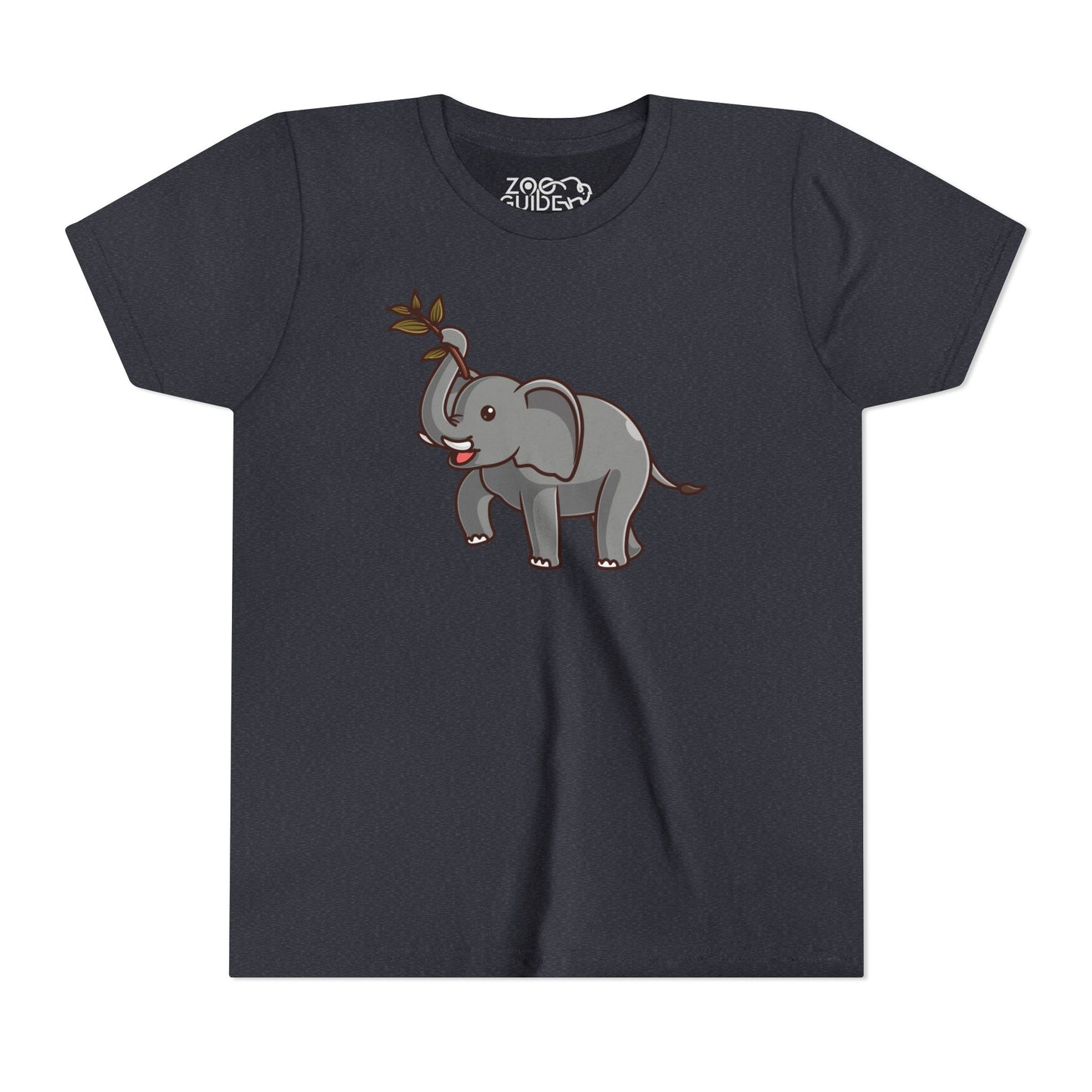 African Elephant Kawaii Style Youth Tee Shirt by Zoo Guide™