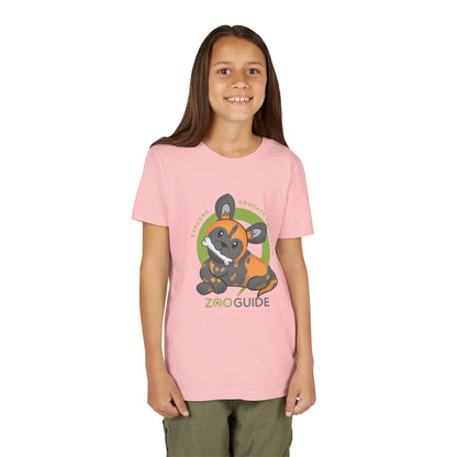 African Painted Dog with Bone in Zoo Guide™ Waypoint Icon Youth Tee Shirt by Zoo Guide™