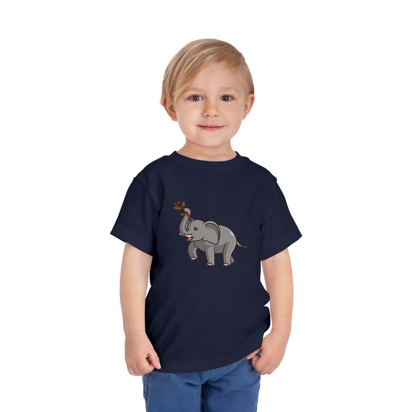 African Elephant Kawaii Style Toddler Tee Shirt by Zoo Guide™