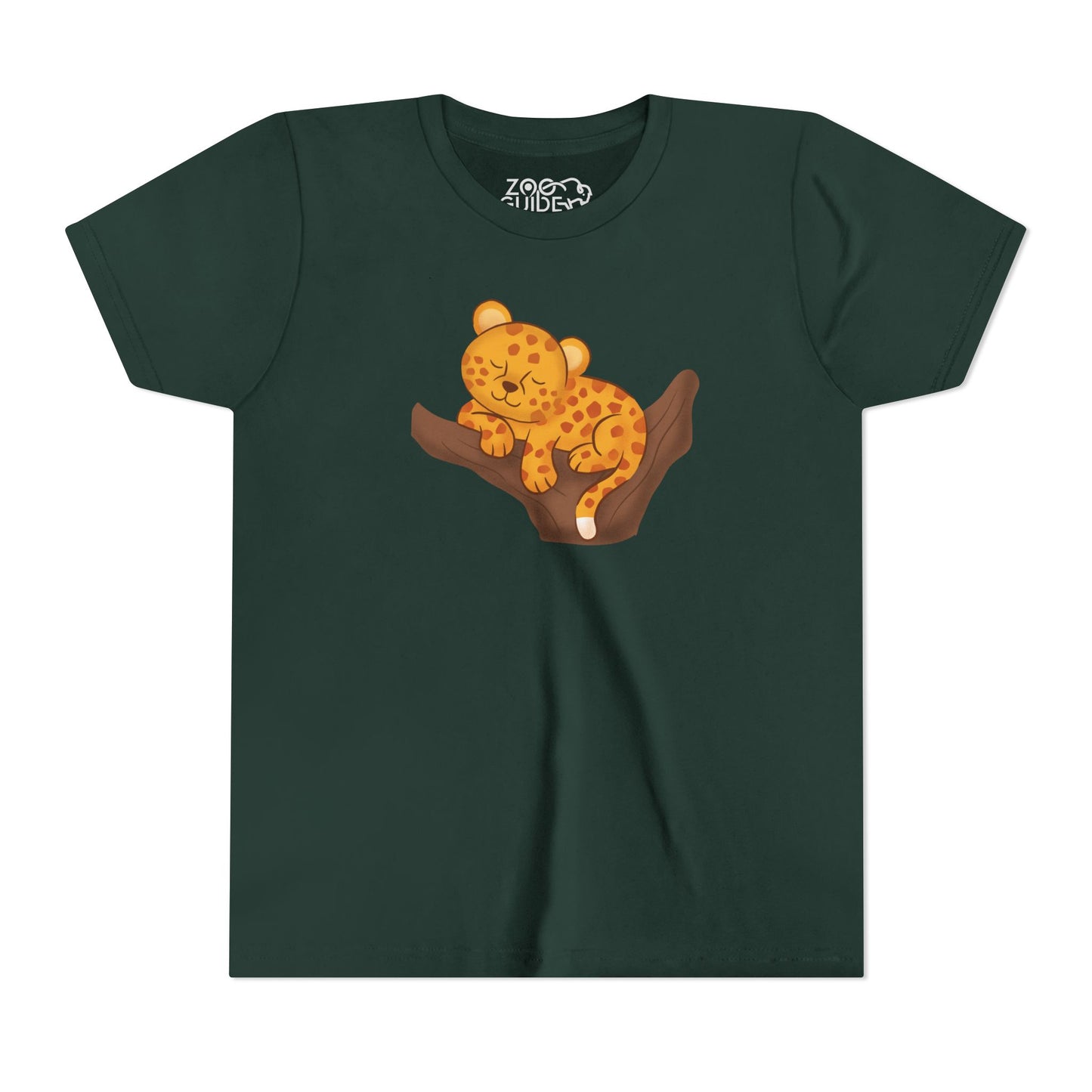 African Leopard in Tree Youth Tee Shirt by Zoo Guide™