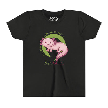 Axolotl in Zoo Guide™ Waypoint Icon Youth Tee Shirt by Zoo Guide™