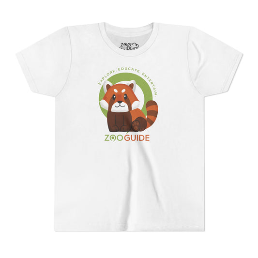 Red Panda Sitting in Zoo Guide™ Waypoint Icon Youth Tee Shirt by Zoo Guide™