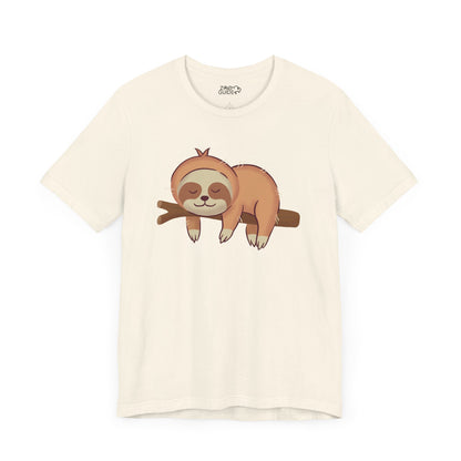 Sloth Sleepin' Adult Unisex Tee Shirt by Zoo Guide™