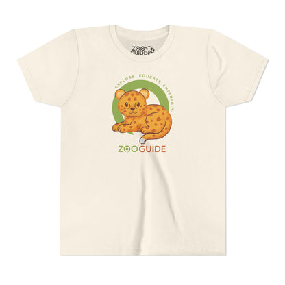 African Leopard in Zoo Guide™ Waypoint Icon Youth Tee Shirt by Zoo Guide™