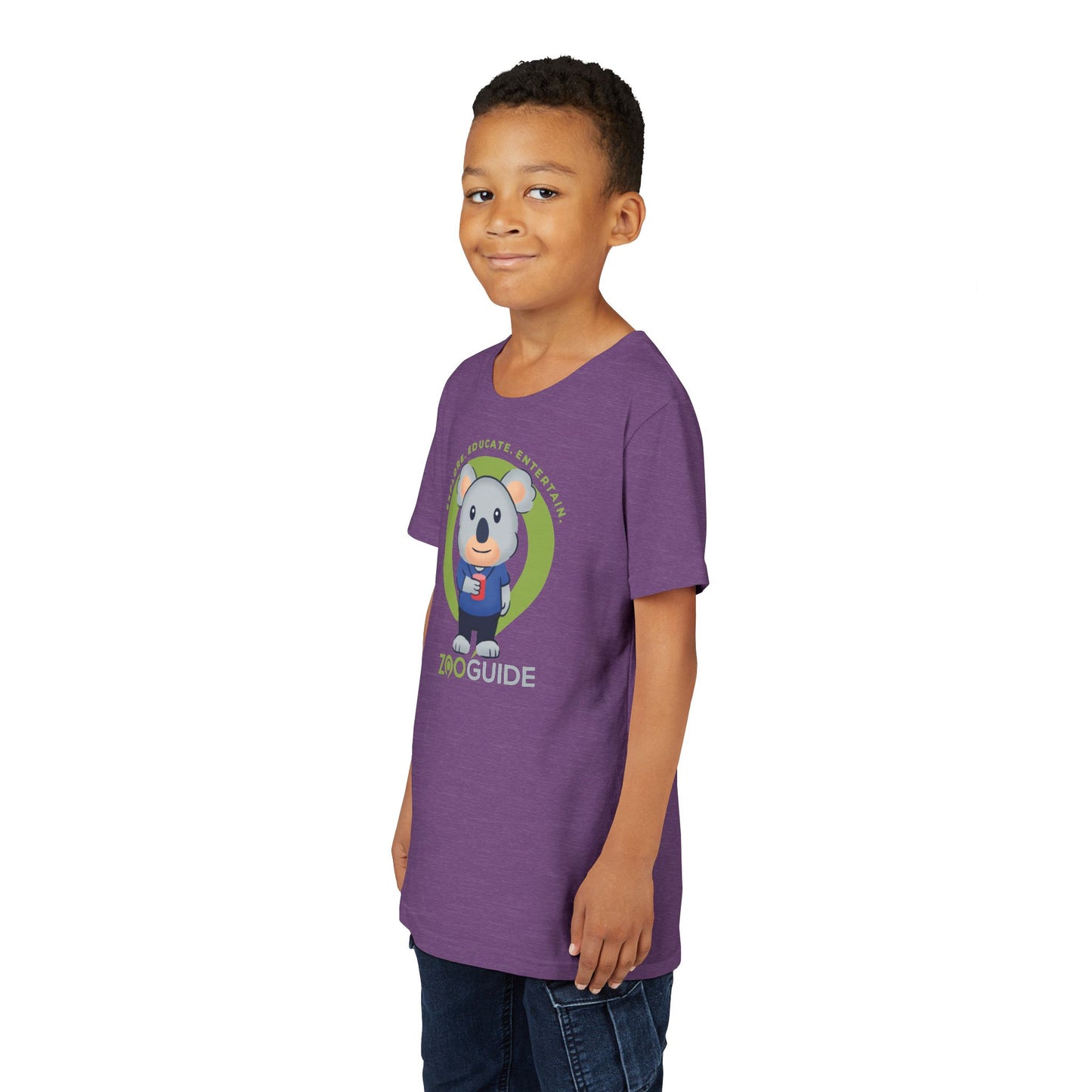 Koala with Cup in Zoo Guide™ Waypoint Icon Youth Tee Shirt by Zoo Guide™