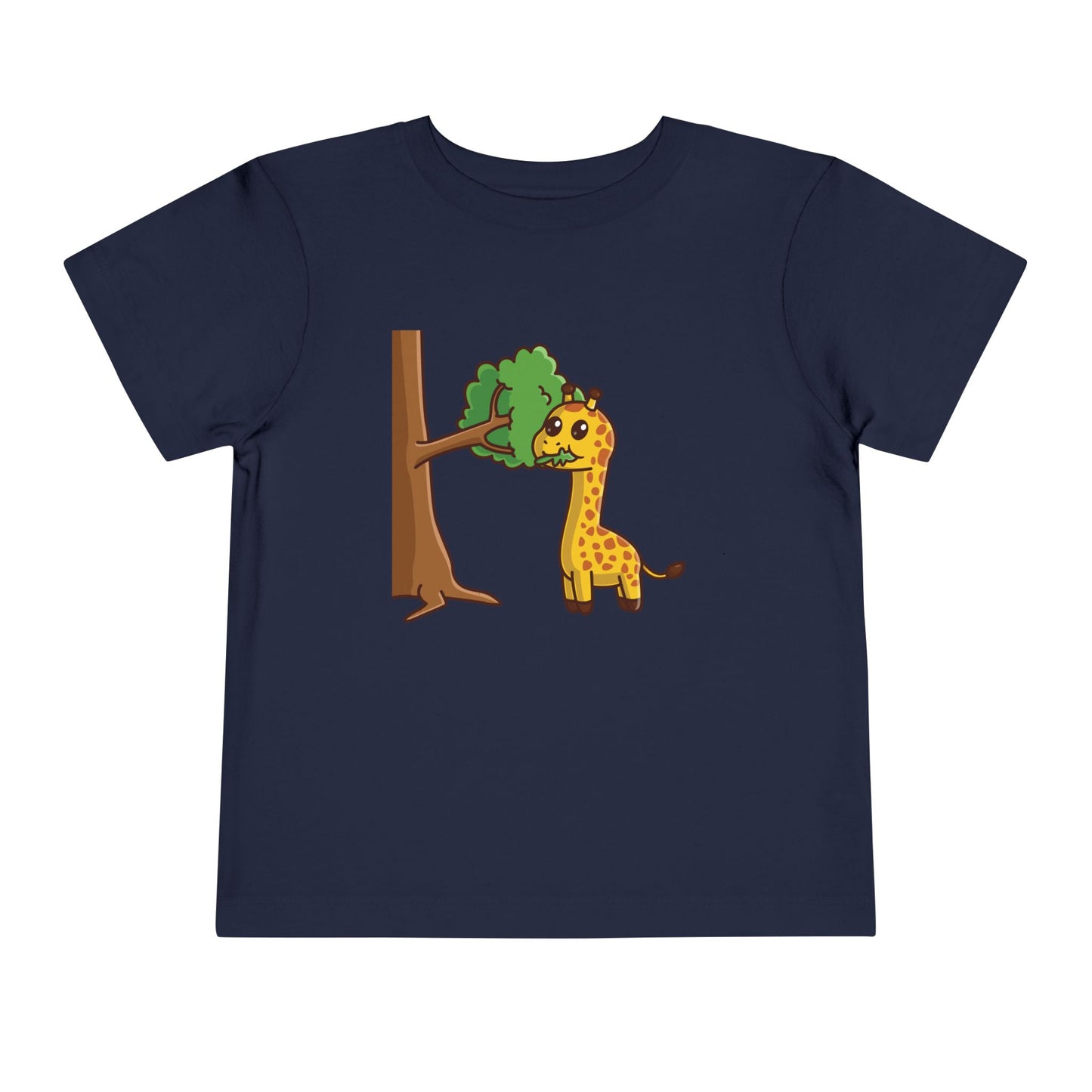 Giraffe Snackin' Kawaii Style Toddler Tee Shirt by Zoo Guide™