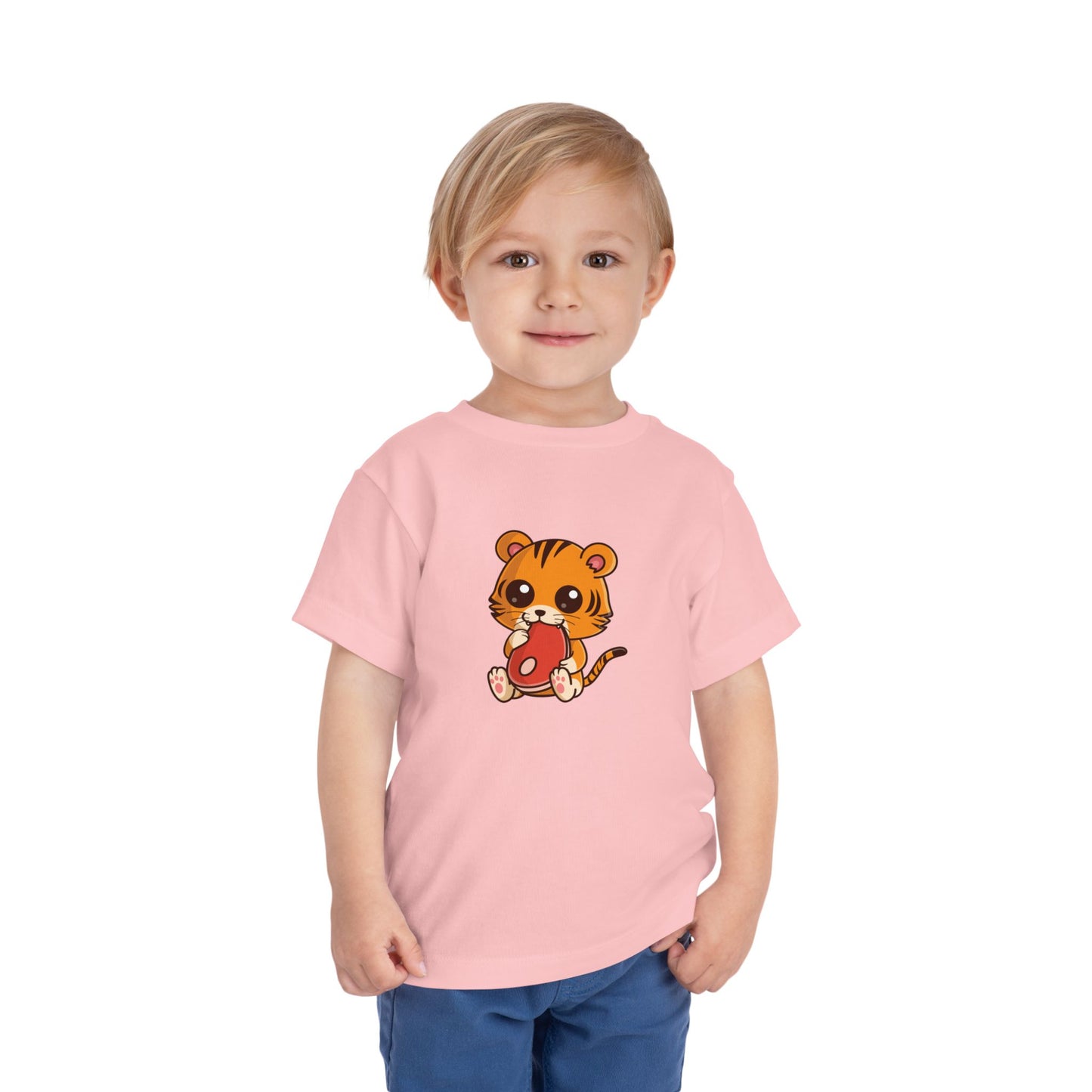 Tiger Snakin' Kawaii Style Toddler Tee Shirt by Zoo Guide™