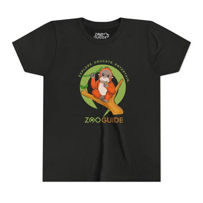 Orangutan in Zoo Guide™ Waypoint Icon Youth Tee Shirt by Zoo Guide™