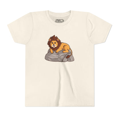 African Lion Kawaii Style Youth Tee Shirt by Zoo Guide™