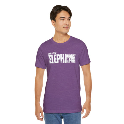 ASIAN ELEPHANT Adult Unisex Tee Shirt by Zoo Guide™