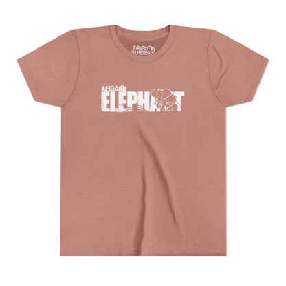AFRICAN ELEPHANT Youth Tee Shirt by Zoo Guide™