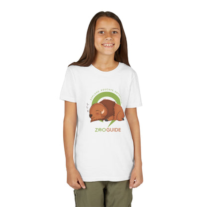 Bison Sleeping in Zoo Guide™ Waypoint Icon Youth Tee Shirt by Zoo Guide™