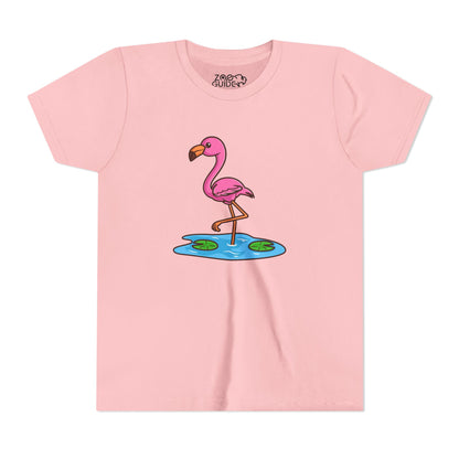 Flamingo Kawaii Style Youth Tee Shirt by Zoo Guide™