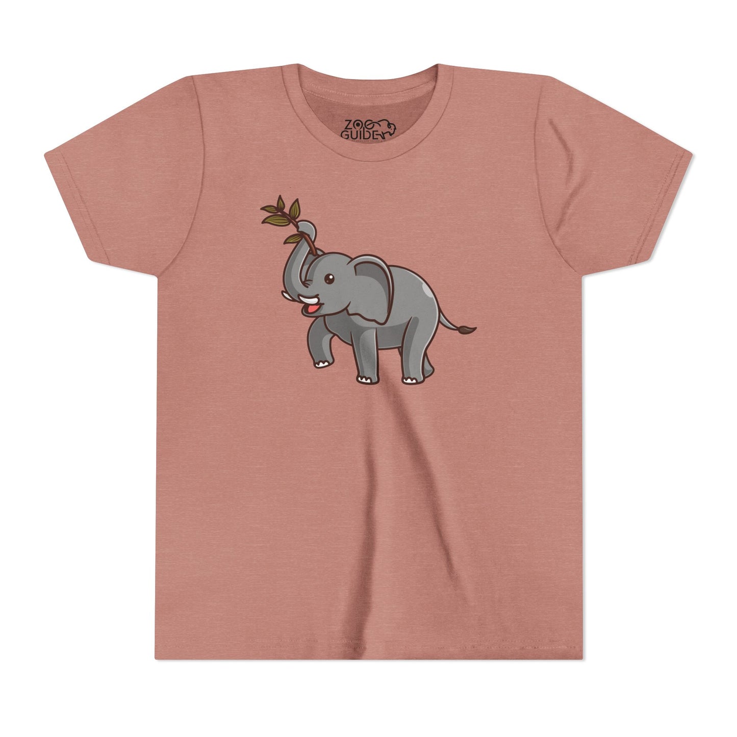 African Elephant Kawaii Style Youth Tee Shirt by Zoo Guide™