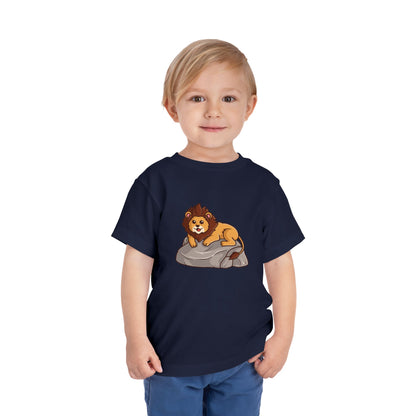 African Lion Hippo Kawaii Style Toddler Tee Shirt by Zoo Guide™