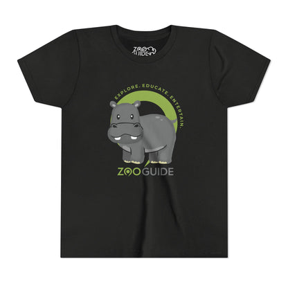 Hippo in Zoo Guide™ Waypoint Icon Youth Tee Shirt by Zoo Guide™