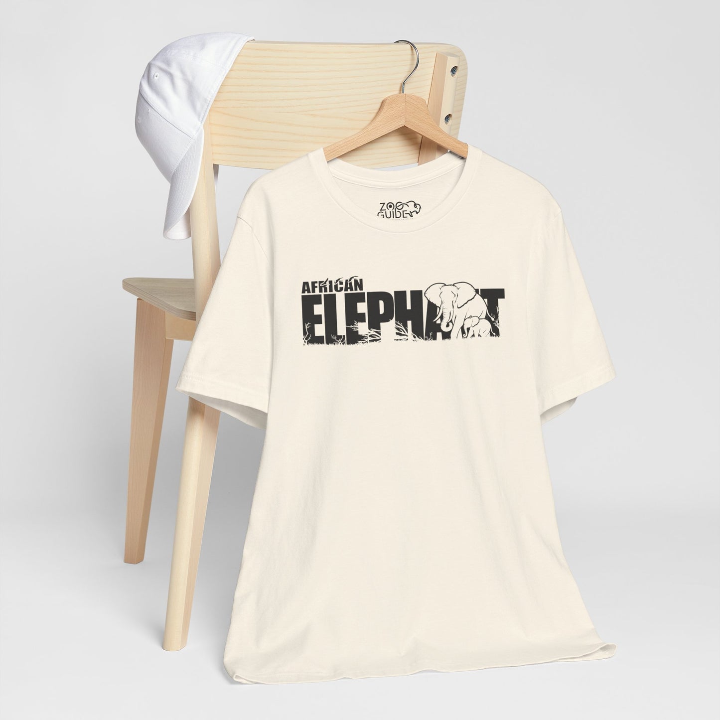 AFRICAN ELEPHANT Adult Unisex Tee Shirt by Zoo Guide™