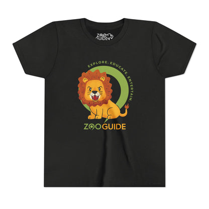 Lion Roaring in Zoo Guide™ Waypoint Icon Youth Tee Shirt by Zoo Guide™