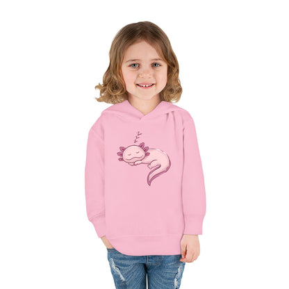 Axolotl Sleeping Toddler Pullover Fleece Hoodie by Zoo Guide™