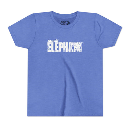 ASIAN ELEPHANT Youth Tee Shirt by Zoo Guide™