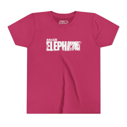 ASIAN ELEPHANT Youth Tee Shirt by Zoo Guide™