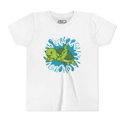 Sea Turtle Color Splash Youth Tee Shirt by Zoo Guide™