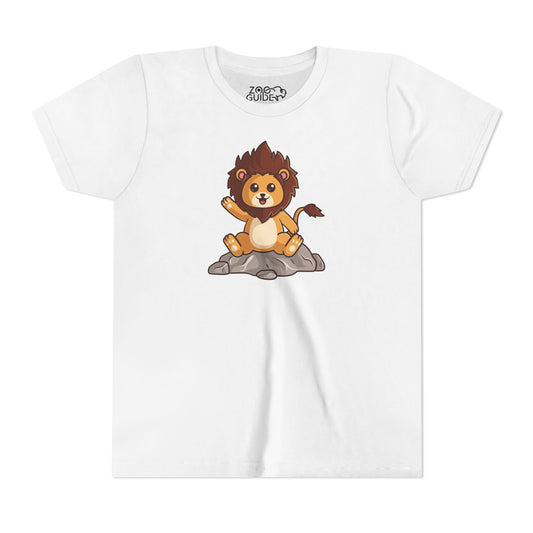 African Lion Kawaii Style Youth Tee Shirt by Zoo Guide™