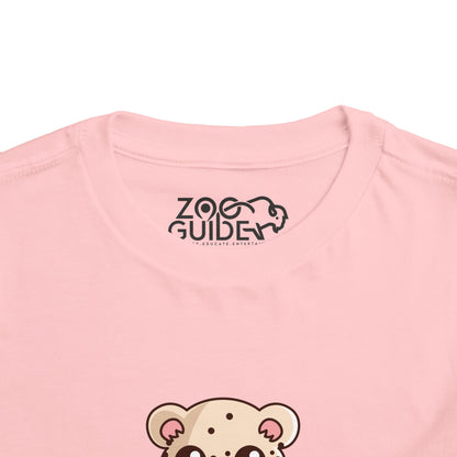 Snow Leopard Kawaii Style Toddler Tee Shirt by Zoo Guide™