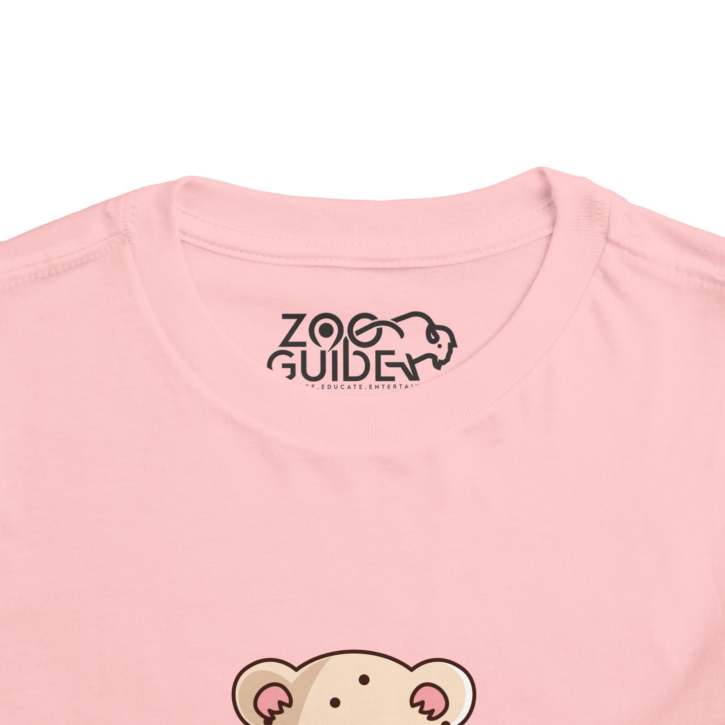 Snow Leopard Kawaii Style Toddler Tee Shirt by Zoo Guide™