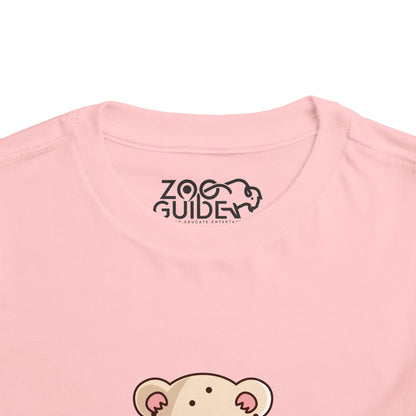 Snow Leopard Kawaii Style Toddler Tee Shirt by Zoo Guide™