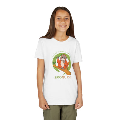 Orangutan in Zoo Guide™ Waypoint Icon Youth Tee Shirt by Zoo Guide™