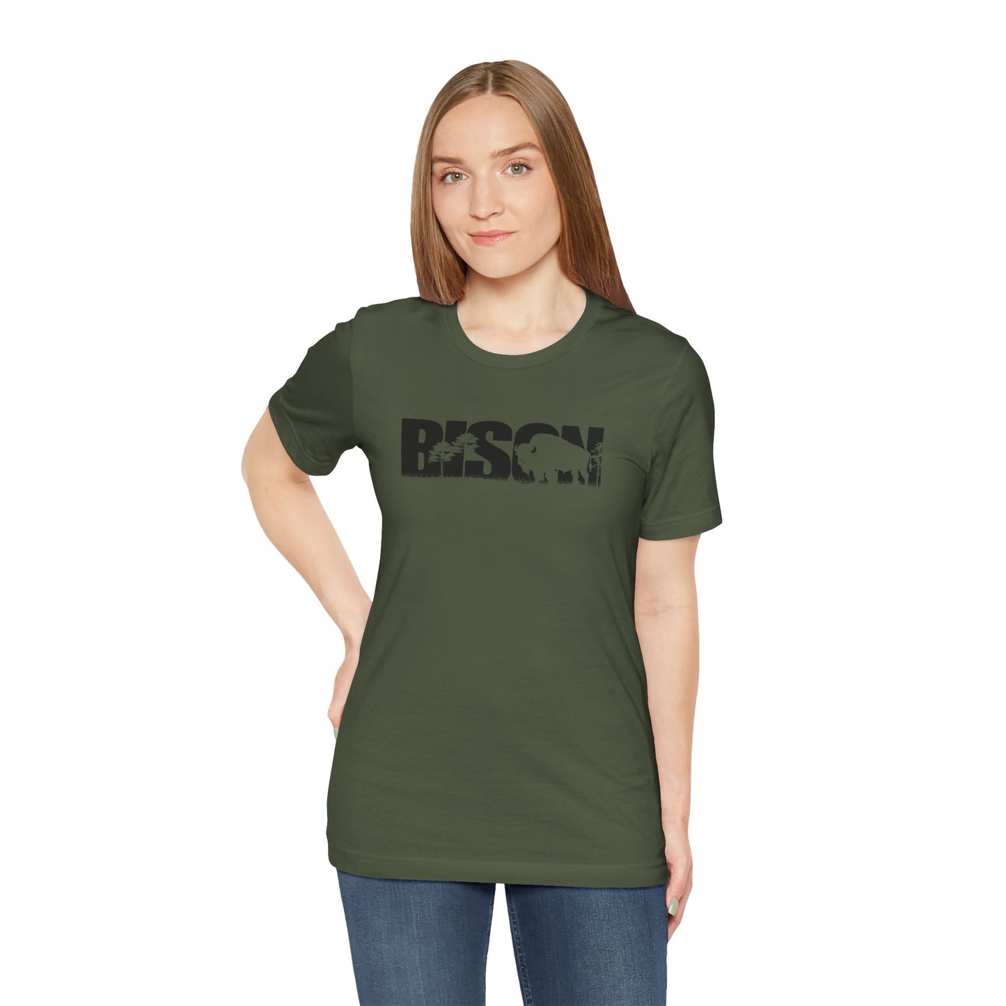 BISON Adult Unisex Tee Shirt by Zoo Guide™