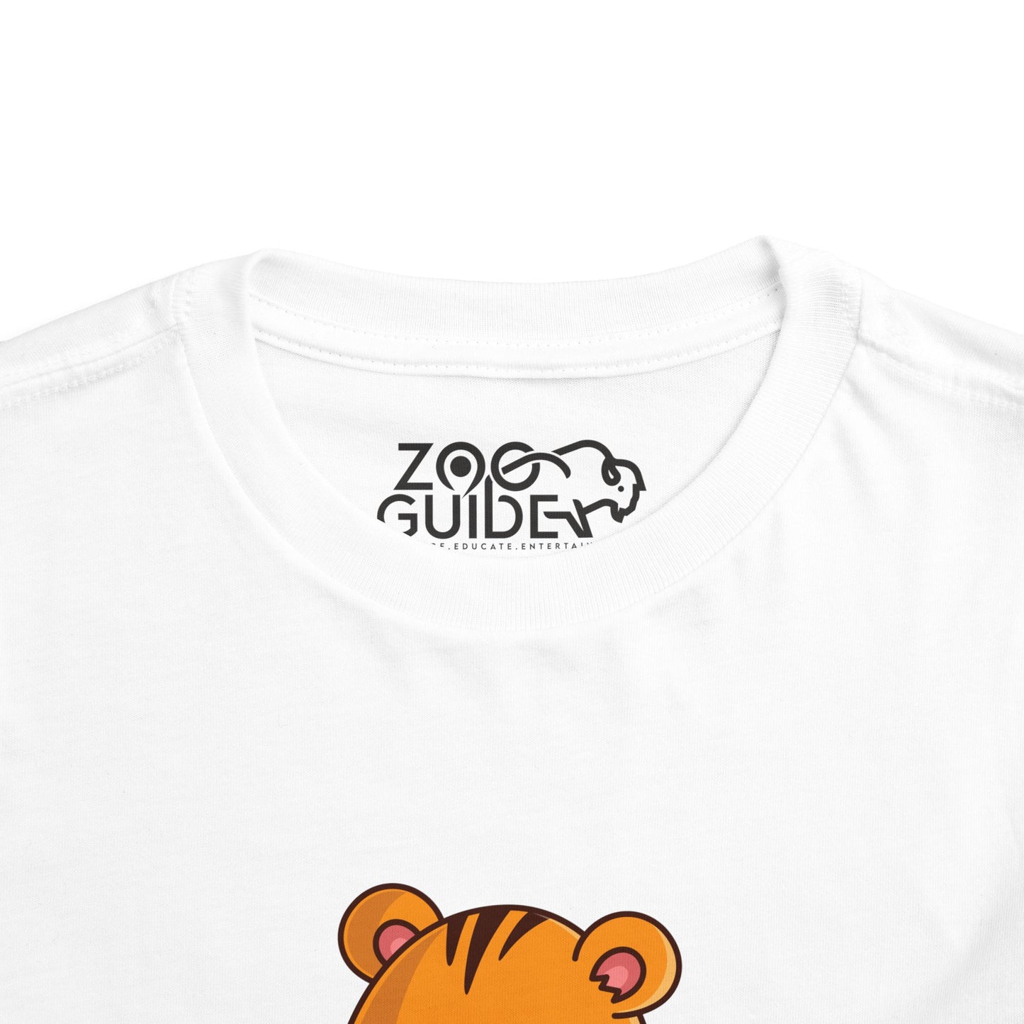 Tiger Snakin' Kawaii Style Toddler Tee Shirt by Zoo Guide™