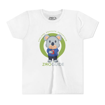 Koala with Cup in Zoo Guide™ Waypoint Icon Youth Tee Shirt by Zoo Guide™