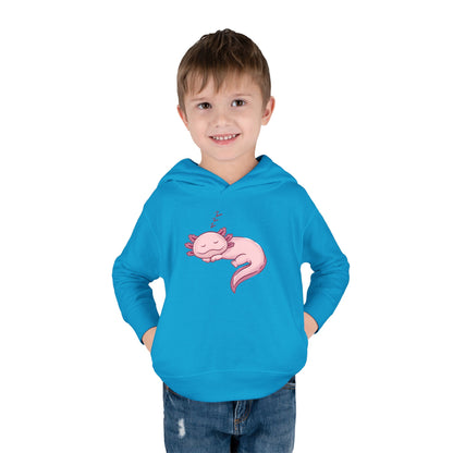 Axolotl Sleeping Toddler Pullover Fleece Hoodie by Zoo Guide™