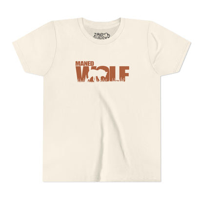MANED WOLF Color Youth Tee Shirt by Zoo Guide™