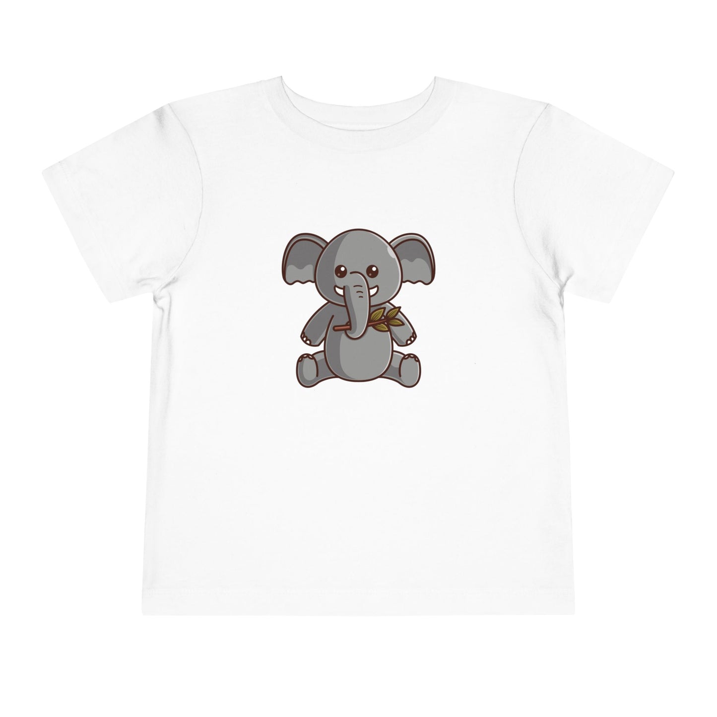 African Elephant Kawaii Style Toddler Tee Shirt by Zoo Guide™