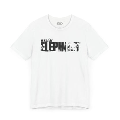 ASIAN ELEPHANT Adult Unisex Tee Shirt by Zoo Guide™