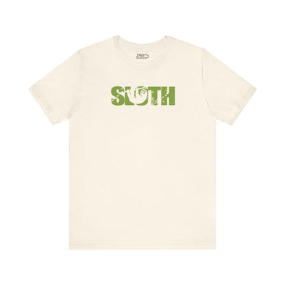 SLOTH Color Adult Unisex Tee Shirt by Zoo Guide™