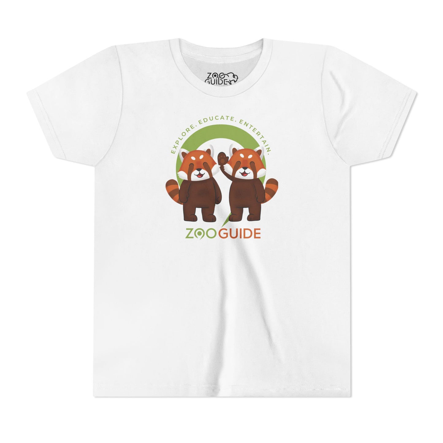 Red Panda Pals in Zoo Guide™ Waypoint Icon Youth Tee Shirt by Zoo Guide™