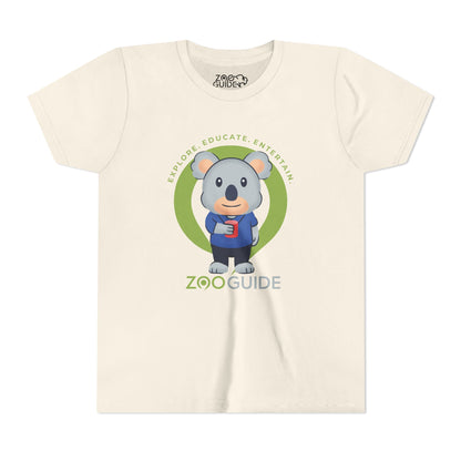 Koala with Cup in Zoo Guide™ Waypoint Icon Youth Tee Shirt by Zoo Guide™