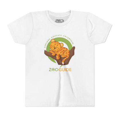 African Leopard in Tree in Zoo Guide™ Waypoint Icon Youth Tee Shirt by Zoo Guide™