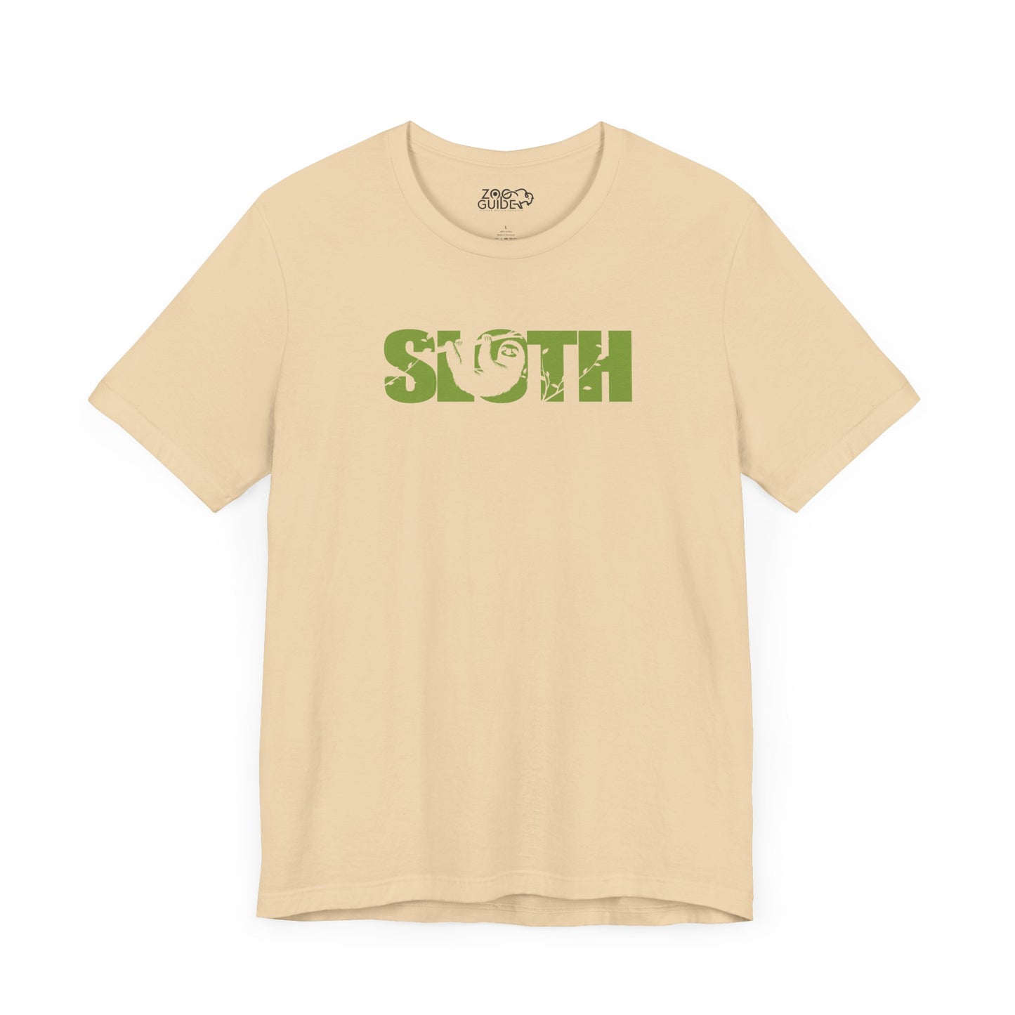 SLOTH Color Adult Unisex Tee Shirt by Zoo Guide™