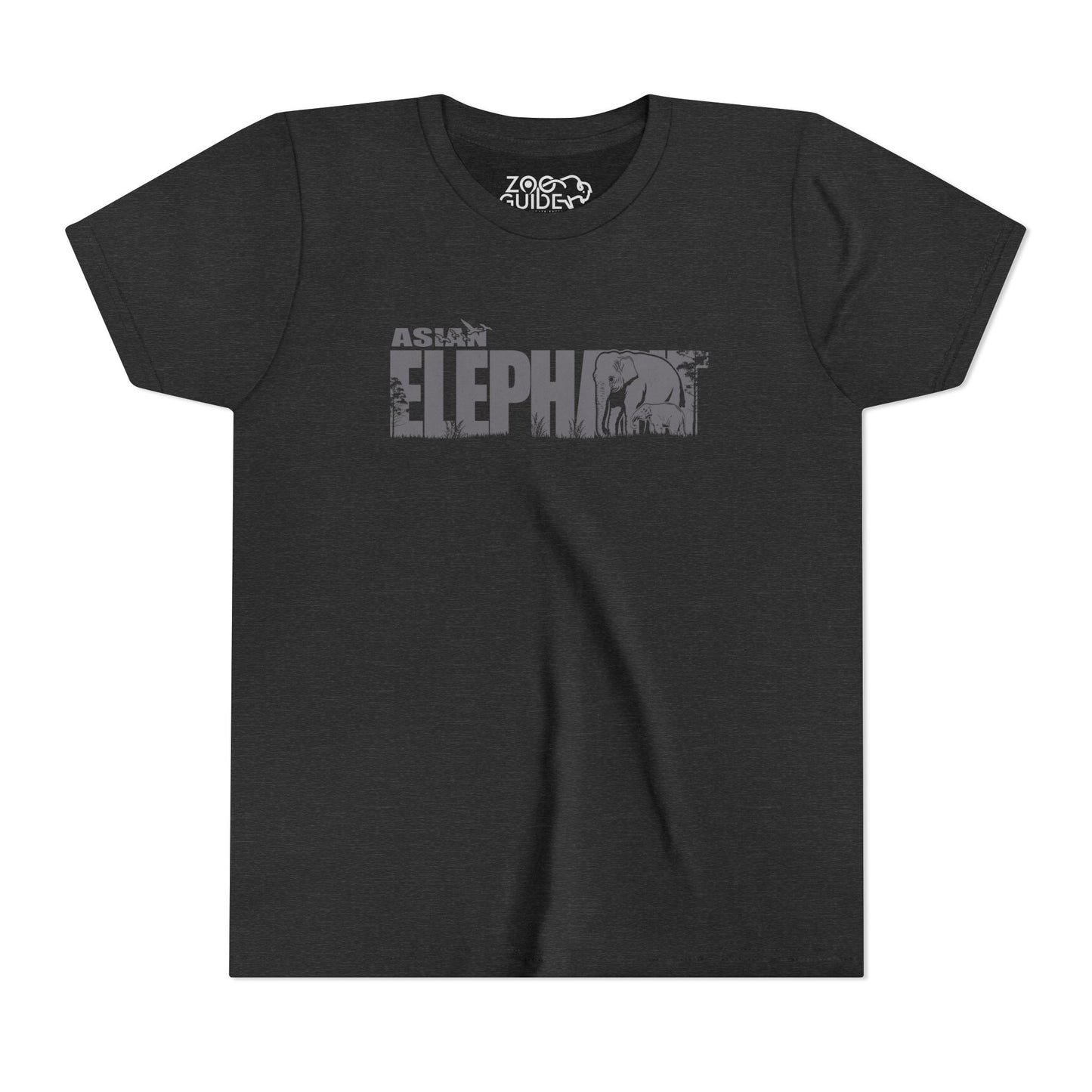 ASIAN ELEPHANT Youth Tee Shirt by Zoo Guide™