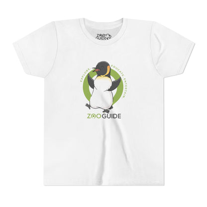 Happy King Penguin in Zoo Guide™ Waypoint Icon Youth Tee Shirt by Zoo Guide™