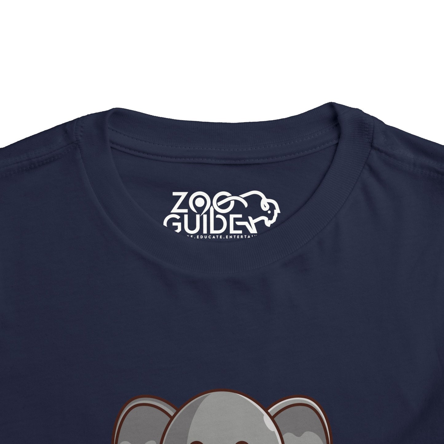 African Elephant Kawaii Style Toddler Tee Shirt by Zoo Guide™